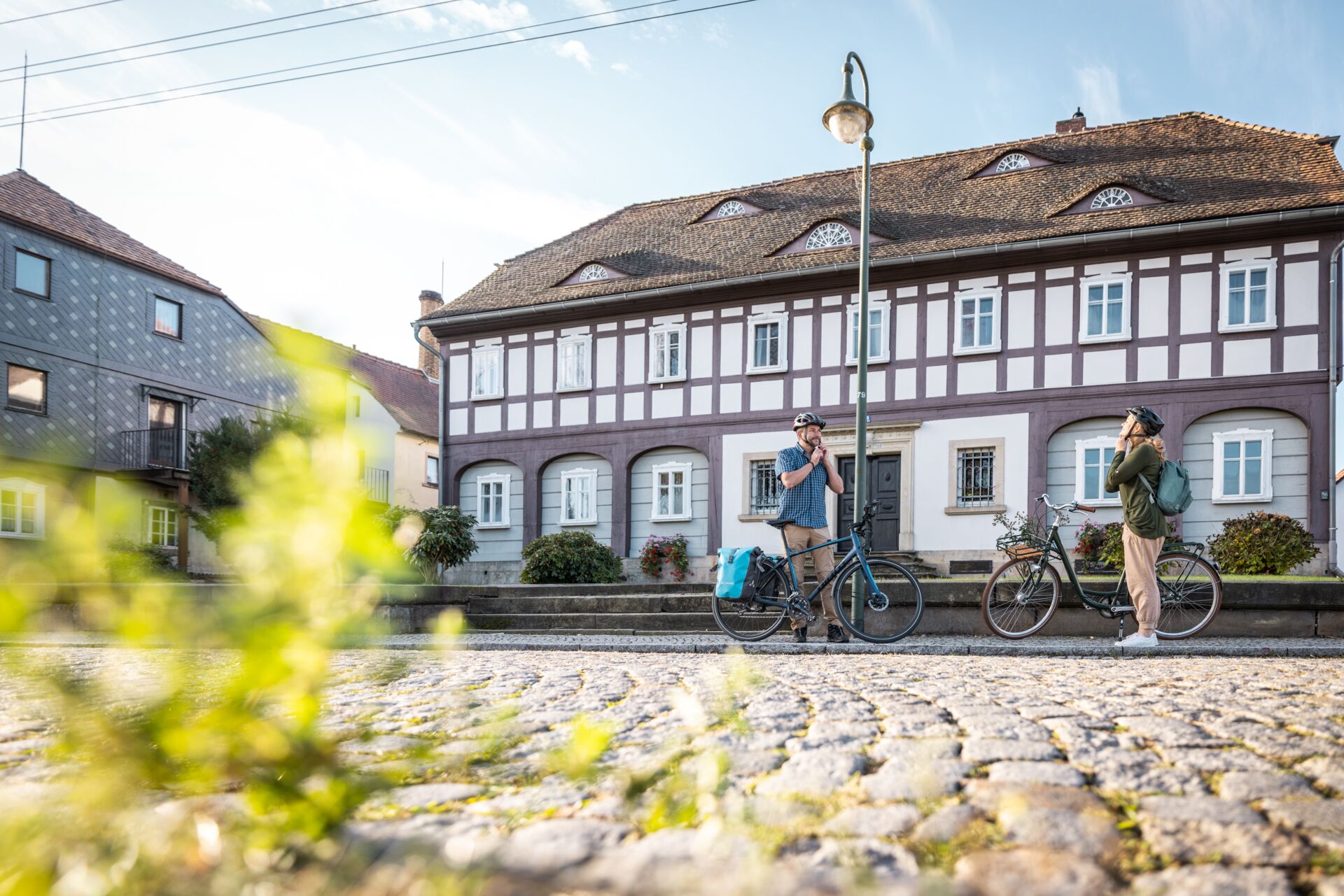 Fachwerk-Umgebinde am Zwillingsradweg in Großschönau - Foto: Philipp Herfort