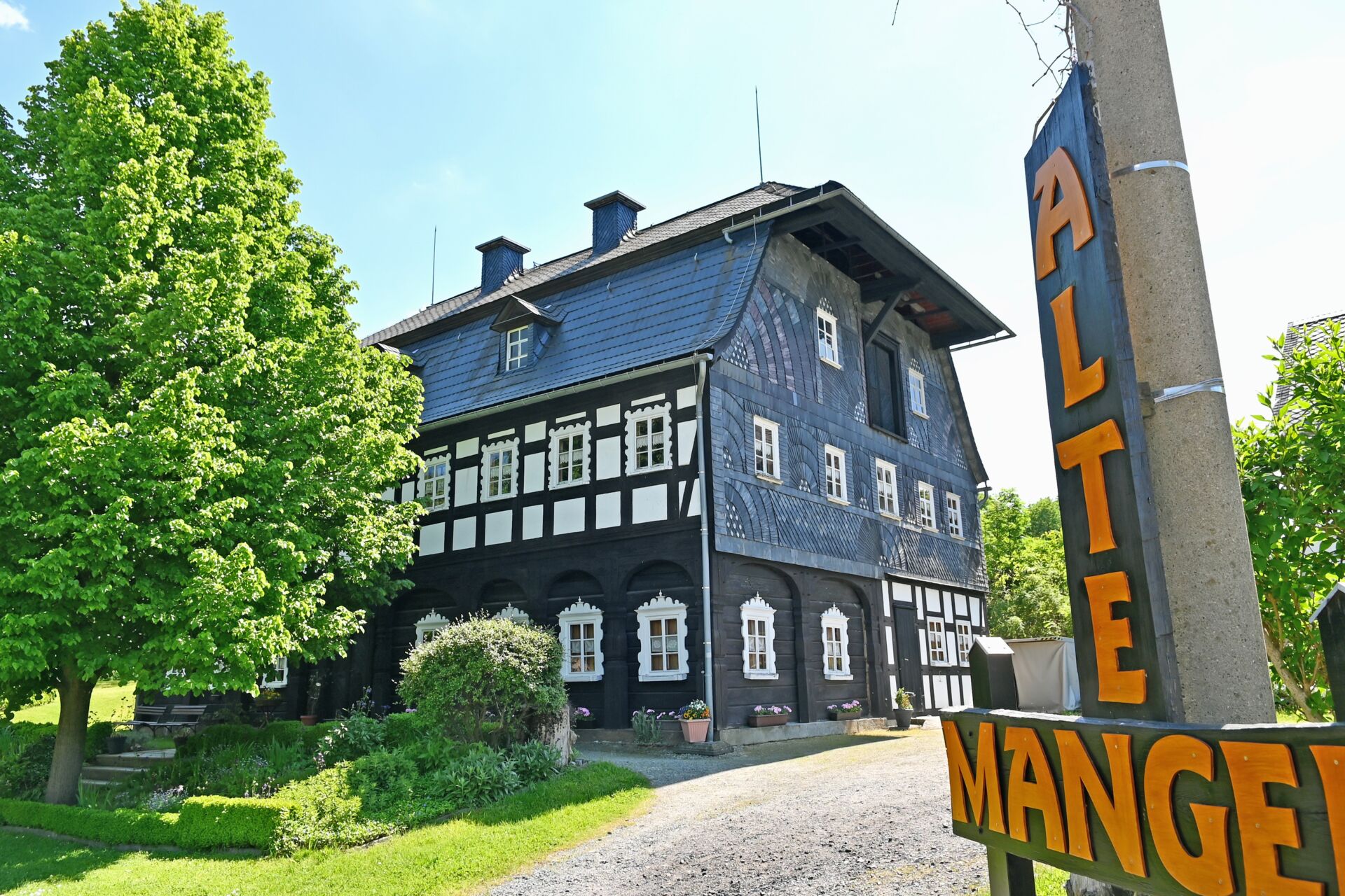 Umgebindehaus Alte Mangel in Ebersbach - Foto: Uwe Schwarz