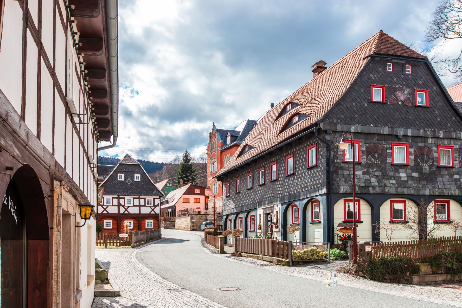 Typisches Umgebinde Dorf in der Oberlausitz - Foto: Michael Rimpler